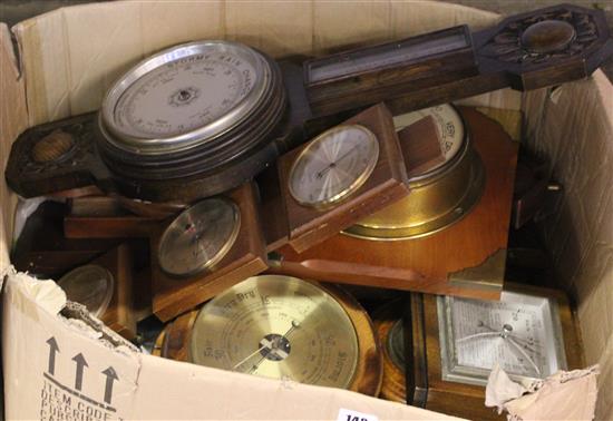 Large collection of barometers